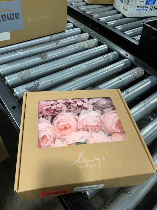 Photo 1 of Ling's Moment Artificial Flowers Fake Silk Hydrangea Foam Roses Faux Gardenia Combo for DIY Wedding Bouquets Centerpieces Arrangements Bridal Shower Party Home Decorations, Pink & Blush, 24pcs