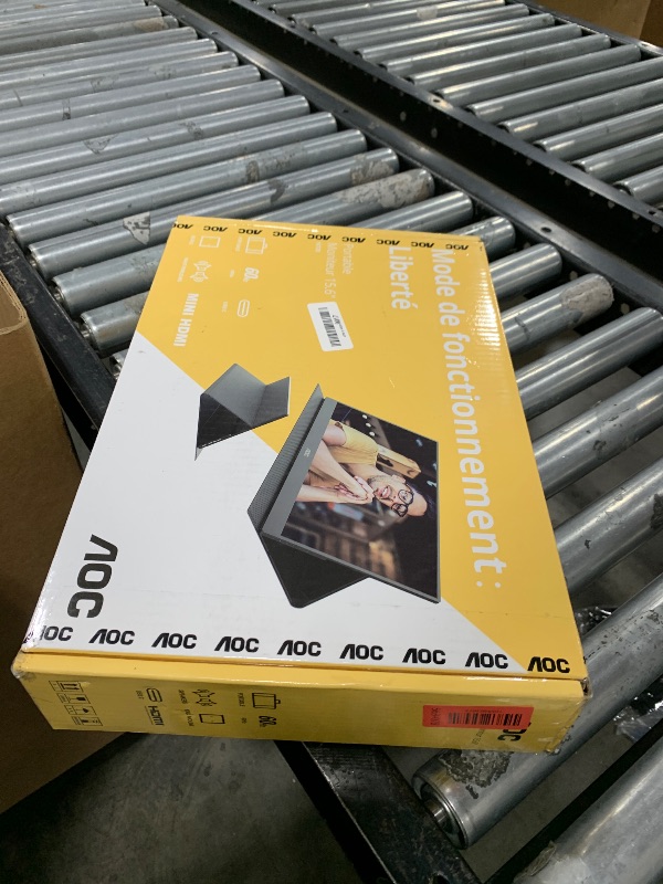Photo 1 of AOC 16T20 Portable Monitor 15.6 Inch FHD 1920x1080, IPS Panel Computer Display, Speakers, USB Type C x2, Mini HDMI x1, Premium Smart Cover, Gaming Console Compatible