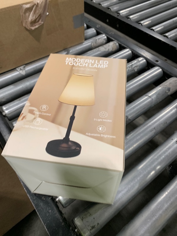 Photo 1 of xumemall Portable Cordless Table Lamp, Built in Rechargeable Battery, 2700-6000k Color Temperature, Fully Dimmable, Scalable, Ambient Light for Patio, Restaurant, Bar, Bedroom, Dining (Black)