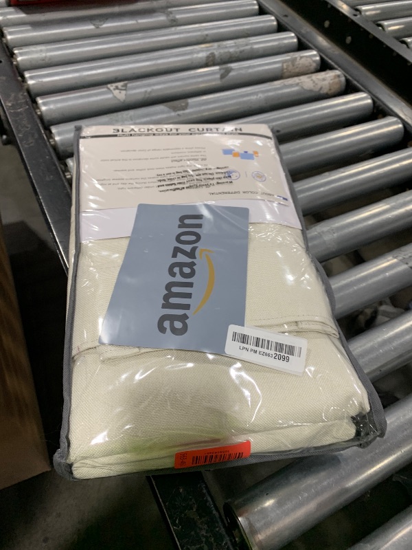 Photo 1 of 100% Blackout Shield Linen Blackout Curtains for Bedroom 84 Inches Long, Back Tab/Rod Pocket Living Room Drapes, Thermal Insulated Blackout Curtains 2 Panels Set, 50" W x 84" L, Light Cream