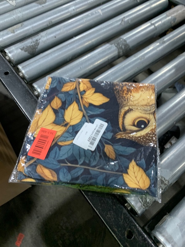 Photo 1 of Ideeze William Morris Style Owl Throw Pillow Covers Soft Decorative Blue and Green Throw Pillowcases Cushion Case Square for Home Decor Bed Couch Car Living Room 18x18 Inch