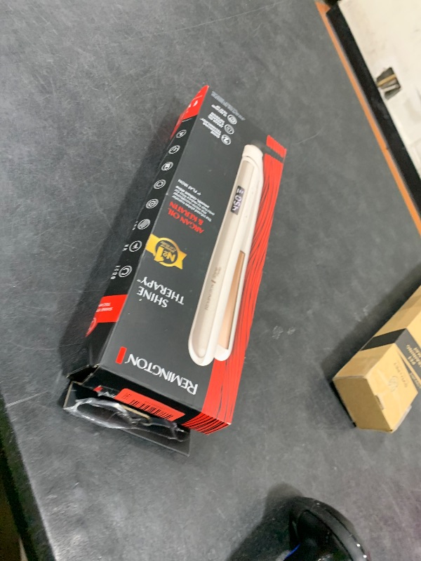 Photo 1 of Remington Shine Therapy 1 inch Hair Straightener Iron, Flat Iron Infused with Argan Oil & Keratin, Professional Ceramic Flat Iron for Less Frizz, Shines and Smooth, Styling Tools