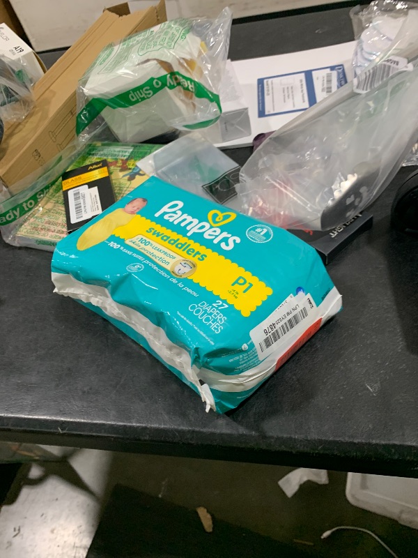 Photo 1 of Pampers Baby Diapers - Swaddlers - Size P1, 27 Count, Ultra Absorbent Disposable Preemie Diaper