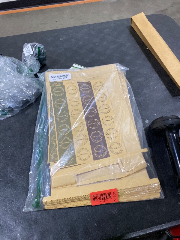 Photo 1 of 45 Pack Paper Bread Bags for Homemade Baking - Tin Tie Tab Lock Sourdough Bag, Large Loaf Packaging With Clear Window for Storage - 48 Label Seal Stickers for Bakery Use