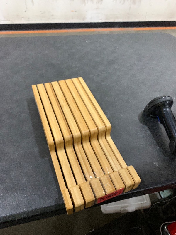 Photo 1 of Bamboo Knife Block and In-Drawer Storage, Display Stand and Organizer, Holds Up To 7 Knives(Not Included)