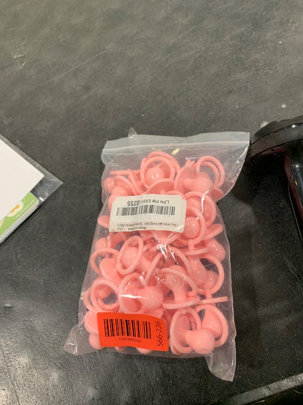 Photo 1 of 36 Plastic Pacifiers for Baby Shower Game, 2.75’’ Baby Shower Pacifiers, Pink Pacifiers Baby Shower Decoration DIY, Gender Reveal Party Table Scatter/Baby Shower Party Favors (Pink)