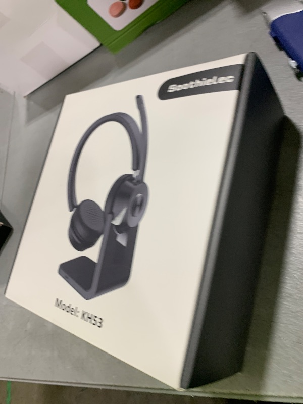 Photo 1 of (Upgraded Version) Wireless Headset, Bluetooth Headset with Noise Cancelling Microphone, Best Headphones with Mic Mute & USB Dongle for PC/Computer/Laptop/Cell Phones/Remote Work/Call Center