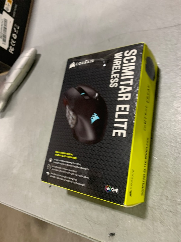 Photo 1 of Corsair Scimitar Elite RGB Wireless MMO Gaming Mouse - 26,000 DPI - 16 Programmable Buttons - Up to 150hrs Battery - iCUE Compatible - Black