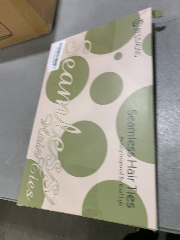 Photo 1 of 100 Pcs Thick Seamless Hair Ties, Ponytail Holders Hair Accessories No Damage for Thick Hair (Light Theme Colors)