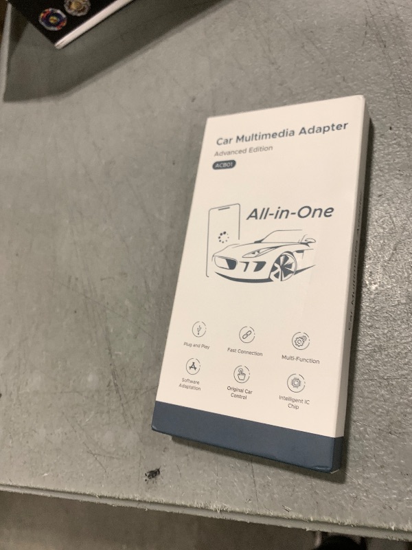 Photo 1 of 4-in-1 Wireless CarPlay Adapter for Streaming Netflix/YouTube/TikTok/TF Card, 2025 Magic Video AI Box & Android Auto Dongle [Dual Band WiFi, Bluetooth 5.3] Plug & Play, Fits for OEM Wired Car Play Car