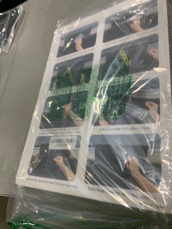 Photo 1 of 2Pcs Tesla Model Y 2025 2026 Juniper& 2024 2025 Model 3 Highland Matte Screen Protector - [No More Glare& Fingerprint] - Mil-Grade 9H+ Tempered Glass with Mounting Frame Kit - Front& Rear Protector(New Model Y/3-Matte)