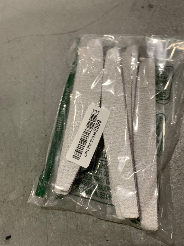 Photo 1 of 80/80 Grit Nail Files (10 Pack), Emery Boards for Acrylic Nails and Gel Nails, Coarse Nail File Double Sided 80 Grits Emory Professional Nail Filers Reusable Washable Manicure Curved Gray