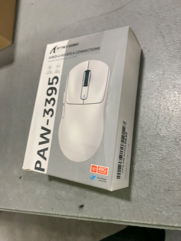 Photo 1 of ATTACK SHARK X3 Wireless Gaming Mouse, 49g Ergonomic Computer Mouse, Triple Modes PAW3395 26K DPI Optical Sensor, 200h Battery Life, Programmable Buttons, Gaming Accessories for PC/Laptop/Mac (Black)