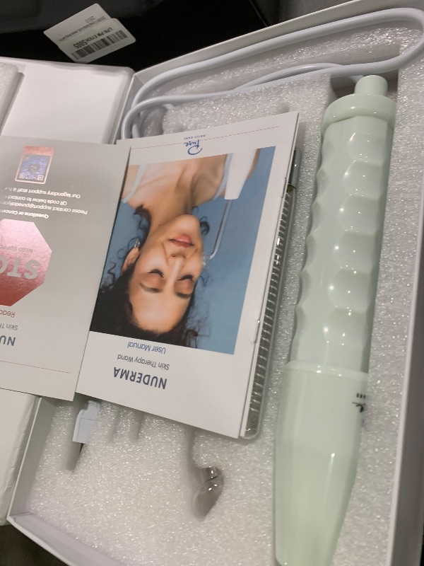 Photo 1 of Pure Daily Care NuDerma Clinical Portable Skin Therapy Wand, Machine with 6 Fusion Neon + Argon Wands – Anti Aging - Clarifying - Skin Tightening & Radiance - Wrinkle Reducing