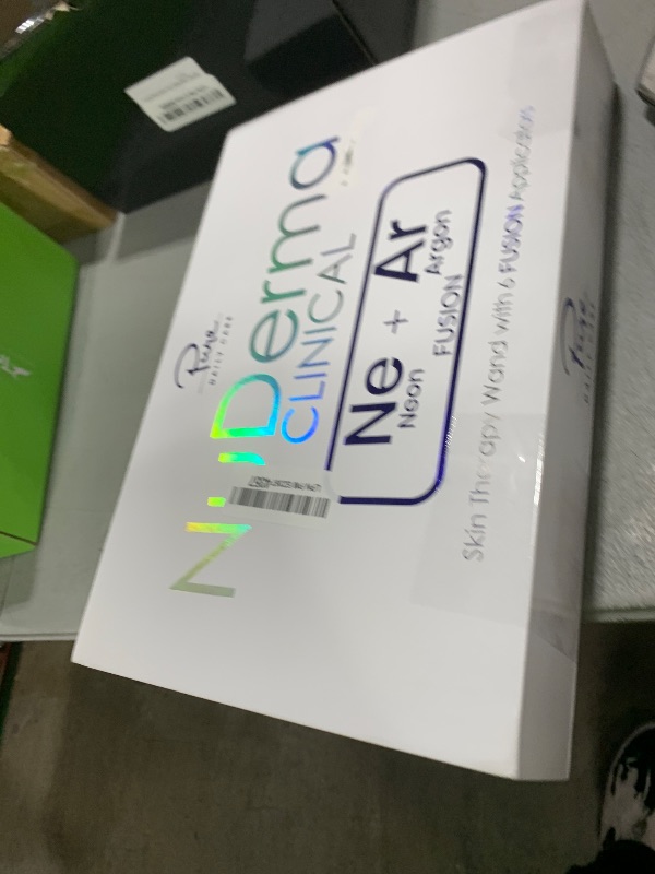 Photo 1 of Pure Daily Care NuDerma Clinical Portable Skin Therapy Wand, Machine with 6 Fusion Neon + Argon Wands – Anti Aging - Clarifying - Skin Tightening & Radiance - Wrinkle Reducing