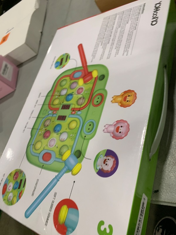 Photo 1 of Whack A Mole Game for Toddlers, Interactive Pounding Toy for 3 Year Old Boys and Girls, Educational Whack Mole Game for Kids with Sound and Light, Gifts for Ages 3+, 2 Hammers & 5 Modes