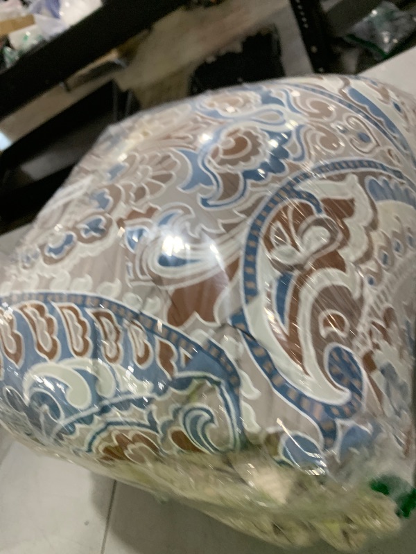 Photo 1 of Drucon Brown Paisley Comforter Set Queen, 7 Pieces Bed in a Bag Comforter Boho Paisley Pattern Bedding Soft Microfiber Queen Size Comforter with Sheet & Pillowcase