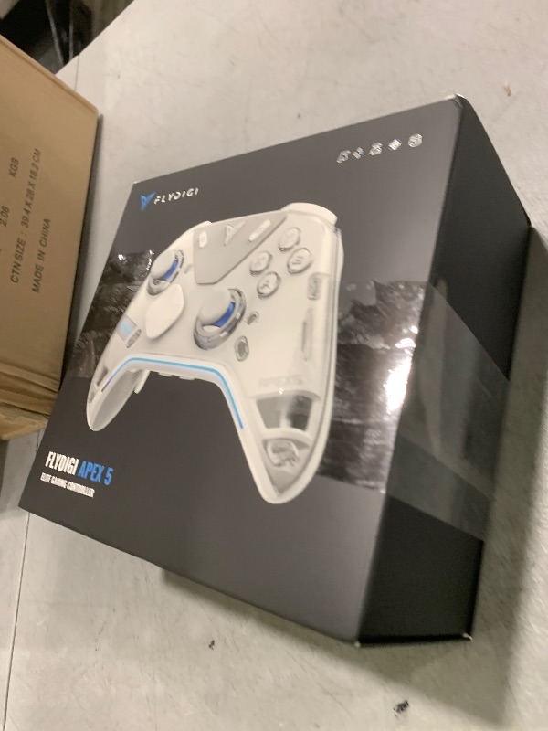Photo 1 of FLYDIGI Apex 5 Wireless PC Controller, Forceflex Joystick 2.0, ForceAdapt Trigger, 3ms Ultra-Low Latency, RGB Light Bar, Full-Color LCD Display,1500mAh Battery PC/NS/Android/TV (No Xbox/PS)
