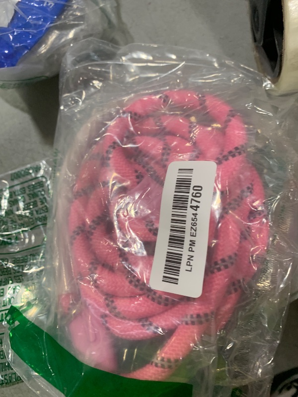 Photo 1 of Codepets Heavy Duty Nylon Dog Leash 10FTx1/2in Pink with Comfortable Silicone Handle Highly Reflective No Tangle for Medium Large Dogs Outside Walking Camping Backyard.