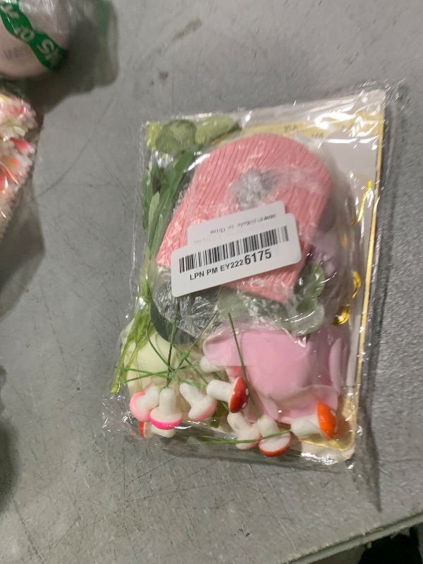 Photo 1 of Fairy Cake Topper Fairy Garden Theme Cake Decor Pink Fairy Door for Birthday Baby Shower