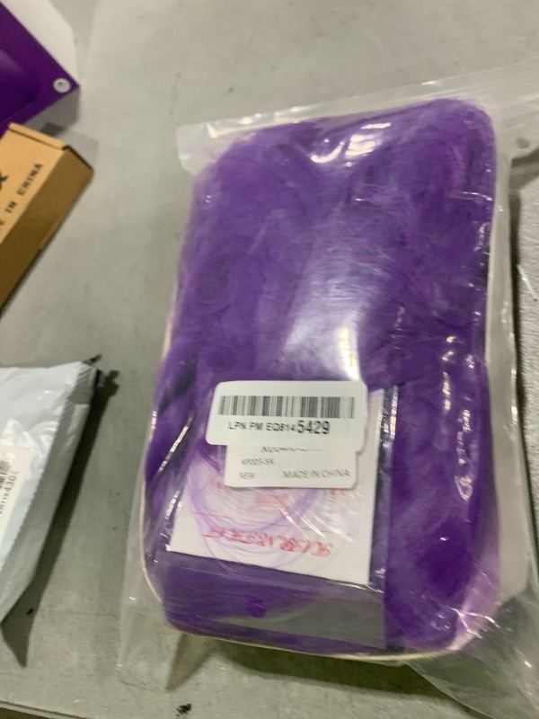 Photo 1 of WTHCOS Long Purple Braid Wig Kids Purple Braid Wigs for Girls Cartoon Movie Halloween Cosplay Costume Animie Wigs