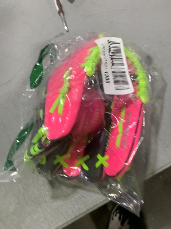 Photo 1 of Franklin Sports Teeball Glove - Left and Right Handed Youth Fielding Glove - Neo-Grip - Synthetic Leather Baseball Mitt - 9.0 Inch Left Hand Throw - Ready To Play with Ball - Pink