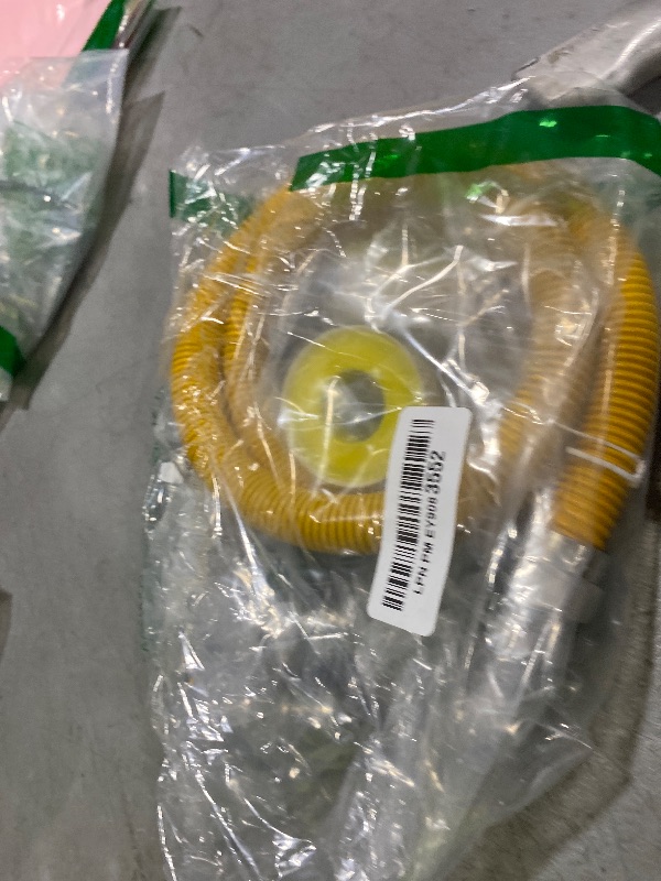 Photo 1 of Puxyblue [2025 NEW] 48" Flexible Gas Line Kit for Dryer Stove Range Flexible Stainless Steel Gas Dryer Kit - 5/8" OD(1/2" ID) Dryer Gas Line with Connector 3/4" FIP & 1/2" MIP & 3/4" MIP Fitting