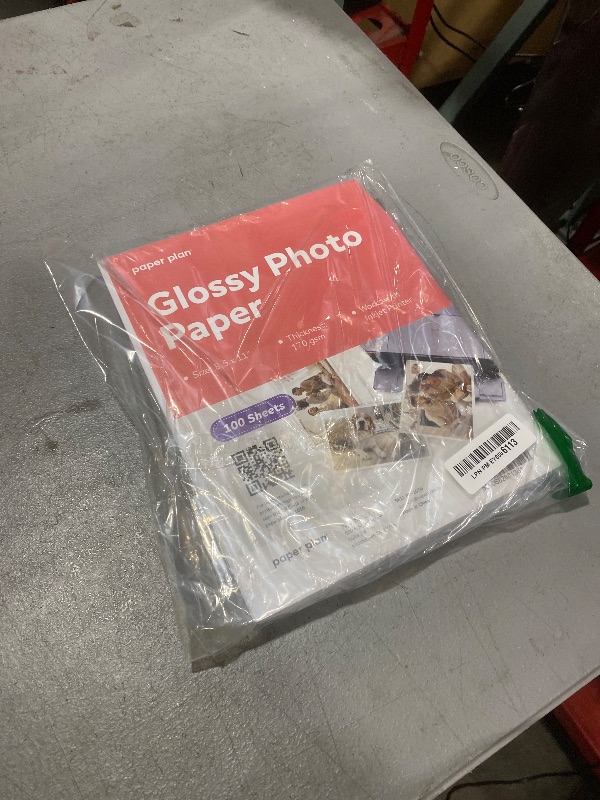 Photo 1 of Glossy Photo Paper For Printer 8.5 x 11" - (100 Sheets) - Works with Inkjet Printer, Easy to Use, Premium Picture Paper