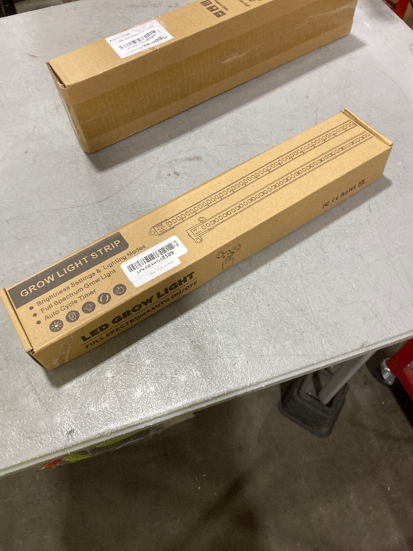 Photo 1 of Wiaxulay LED Plant Grow Light Strips, 6000K White Grow Lights for Indoor Plants Full Spectrum, 3 Bars/16 in Grow Lamp with 6/12/16 Hrs Timer, 5 Brightness for Green House, Hydroponics, Seed Starting