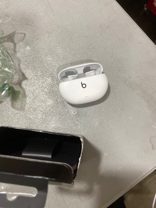 Photo 1 of Beats Studio Buds - True Wireless Noise Cancelling Earbuds - Compatible with Apple & Android, Built-in Microphone, IPX4 Rating, Sweat Resistant Earphones, Class 1 Bluetooth Headphones - White