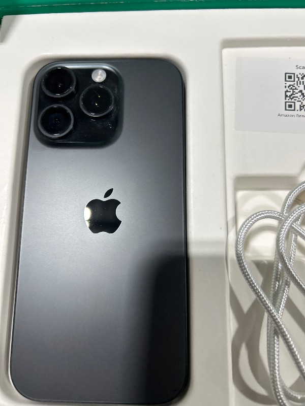 Photo 4 of Apple iPhone 16 Pro, US Version, 256GB, Black Titanium - Unlocked (Renewed Premium)