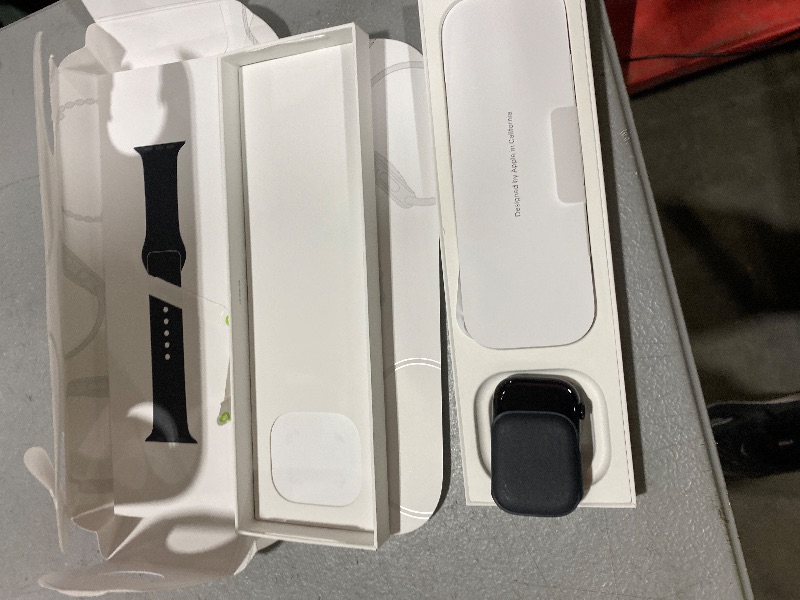 Photo 1 of Apple Watch Series 10 [GPS 42mm case] Smartwatch with Jet Black Aluminum Case with Black Sport Band - S/M. Fitness Tracker, ECG App, Always-On Retina Display, Water Resistant