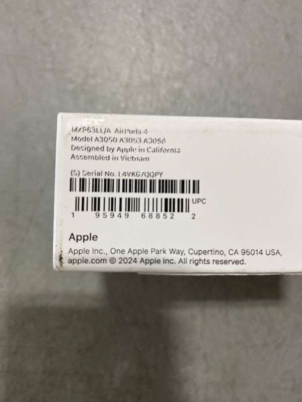 Photo 1 of Apple AirPods 4 Wireless Earbuds, Bluetooth Headphones, Personalized Spatial Audio, Sweat and Water Resistant, USB-C Charging Case, H2 Chip, Up to 30 Hours of Battery Life, Effortless Setup for iPhone