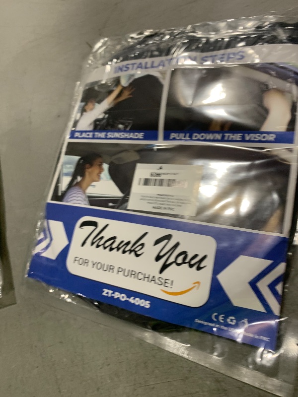Photo 1 of EcoNour Car Windshield Sun Shade Foldable | Front Windshield Shade for Sun, Heat and UV Rays | Sunshade for Car Front Window and Interior Sun Protection | Medium (31 * 28 inches)
