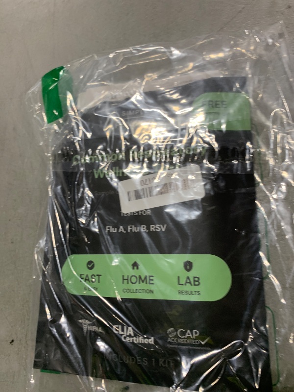 Photo 1 of Simple HealthKit At-Home PCR Test Kit for Common Respiratory Illnesses - Test Kit for Flu A, Flu B & RSV - Free Follow-Up Care & Fast Lab Results