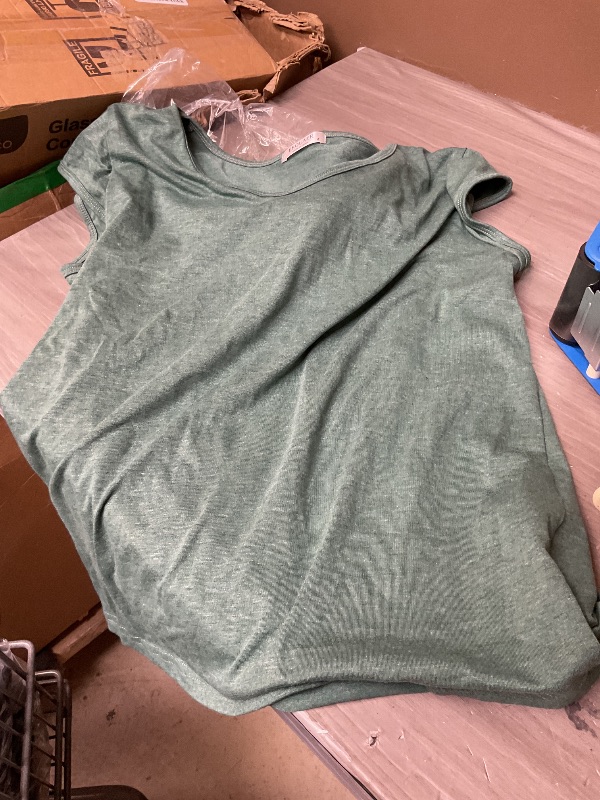 Photo 1 of Ekouaer Loungewear Two Piece Sets for Women Pajama Shorts Set Cap Sleeve Pjs Outfits, Dark Green, M