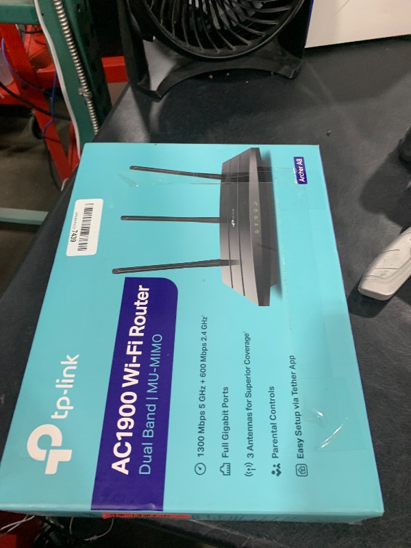 Photo 1 of TP-Link AC1900 Smart WiFi Router (Archer A8) -High Speed MU-MIMO Wireless Router, Dual Band Router for Wireless Internet, Gigabit, Supports Guest WiFi