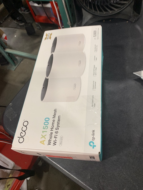 Photo 1 of TP-Link Deco X15 Dual-Band AX1500 WiFi 6 Mesh Wi-Fi System | Replaces Routers and Extenders | Covers up to 5,600 sq.ft. | 2 Gigabit Ports per Unit, Supports Ethernet Backhaul, 3-Pack