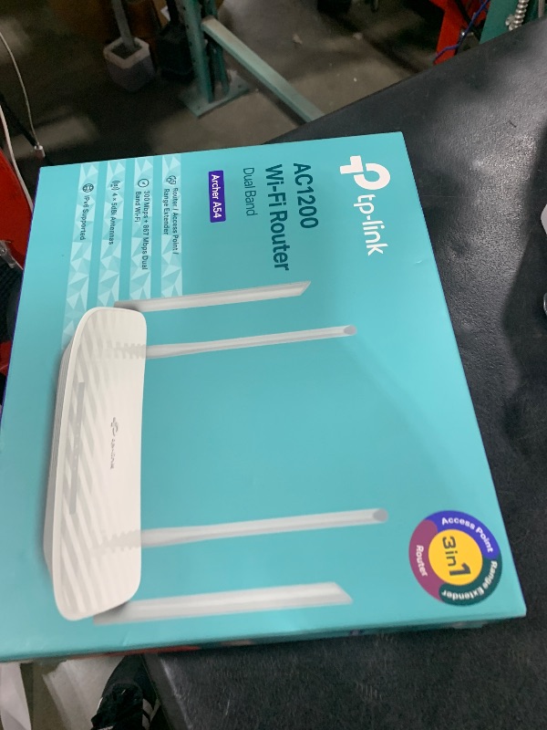 Photo 1 of TP-Link AC1200 WiFi Router (Archer A54) - Dual Band Wireless Internet Router, 4 x 10/100 Mbps Fast Ethernet Ports, EasyMesh Compatible, Support Guest WiFi, Access Point Mode, IPv6 & Parental Controls