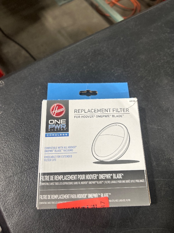 Photo 1 of Hoover Vacuum Filter for ONEPWR Blade Cordless Vacs, Reusable, High-Performance Filtration, Part # AH85300, Hoover Vacuum Filters Replacement