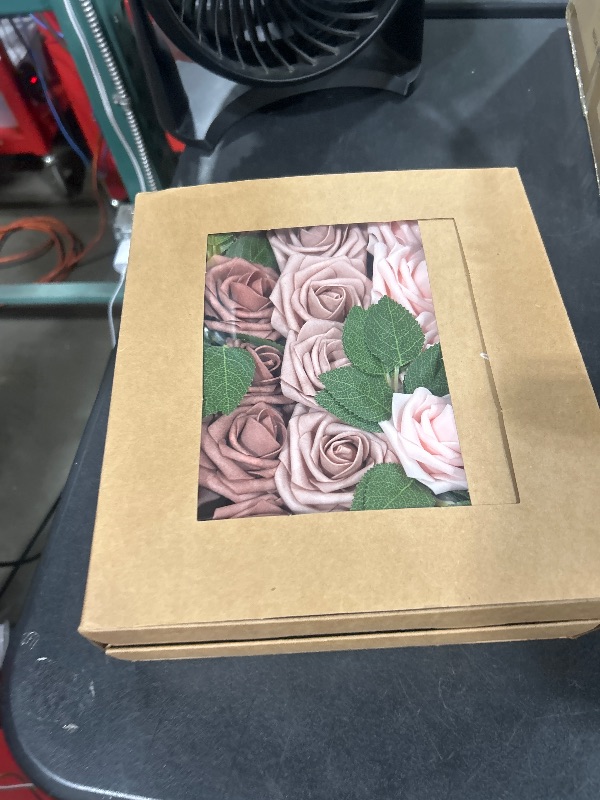 Photo 1 of Ling's Moment Artificial Flowers, 50Pcs 3" Roses in Dusty Rose Shades, Realistic DIY Foam Floral Decor for Wedding Bouquets/Centerpieces, Outdoor Party Backdrops, Room/Table, Garden/Pot Decorations