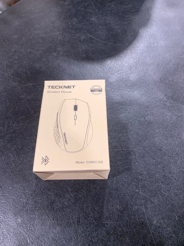 Photo 1 of TECKNET Bluetooth Mouse, 4800 DPI Wireless Mouse, 2-Year Battery 6 Adjustable DPI, 6 Buttons Compatible with Laptop/Windows/Computer - Black