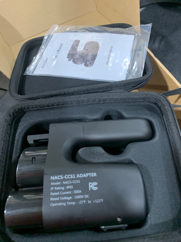 Photo 1 of AIMILER NACS to CCS Electric Vehicle Adapter, 500 Amps / 1,000V Nacs to DC Adapter Compatible with Tesla V3/V4 Superchargers - Fast Charge CCS1 EVs [Check with Your Automaker for Compatibility], Black