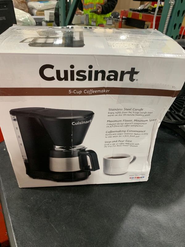 Photo 1 of Cuisinart 5-Cup Coffeemaker with Stainless Steel Carafe, DCC-5570NAS