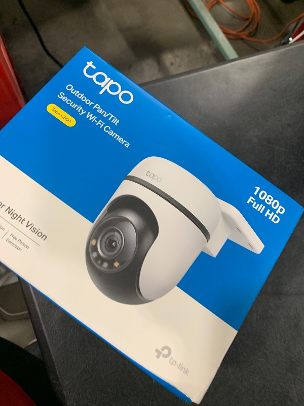 Photo 1 of TP-Link Tapo 1080P Outdoor Wired Pan/Tilt Security Wi-Fi Camera, 360° View, Motion Tracking, Works with Alexa & Google Home, Night Vision, Free AI Detection, Cloud & SD Card Storage, Tapo C500