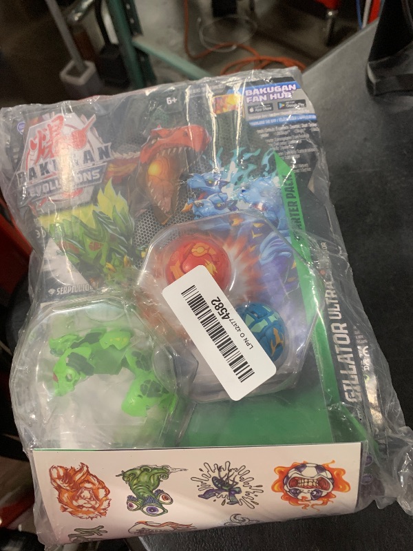 Photo 1 of Bakugan Ultra Starter Pack - 42 Pc Bundle with 9 Bakugan Battle Balls, 18 BakuCores, 9 Character Cards, 3 Gate Cards & Temporary Tattoos