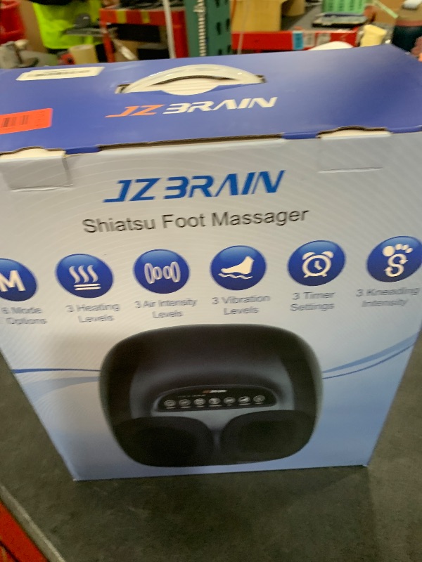 Photo 1 of JZBRAIN Shiatsu Foot Massager Machine with Heat : Deep Kneading Foot Massager with Vibration & Compression for Plantar Fasciitis & Neuropathy - for Women & Men,Relax for Home Office Use