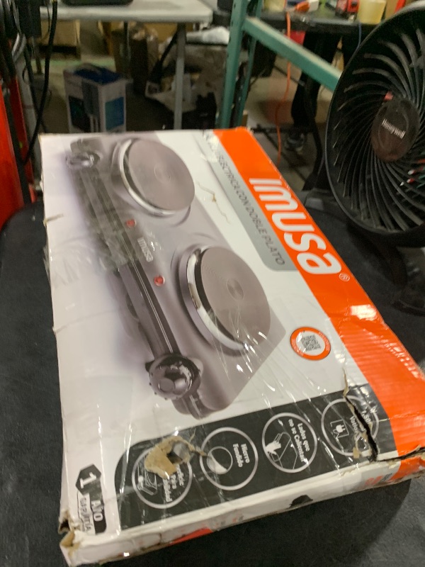 Photo 1 of IMUSA Double Electric Hot Plate, Black