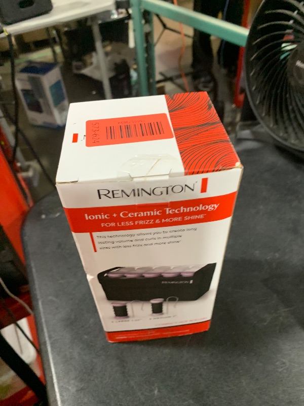 Photo 1 of Remington Compact Ceramic Dual Voltage Hot Rollers for Long and Short Hair, Hair Setters, Hair Curlers, 1-1 ¼" Purple/Black, 10 Piece Set