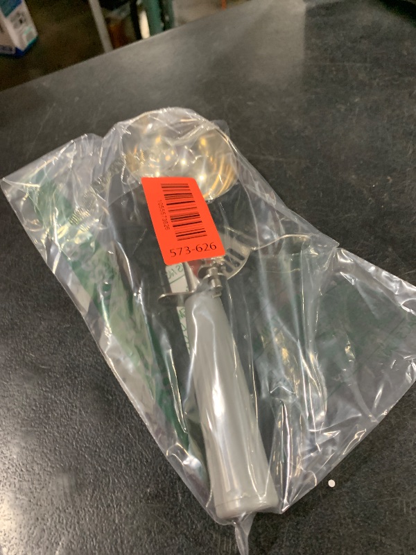 Photo 1 of 4 oz Ice Cream Scoop with Trigger Release #8 – Stainless Steel Versatile Tool for Baking, Cookies and Desserts Spoons, Dishwasher-Safe, Ergonomic Design, Great as Christmas Gifts for Dessert Lovers